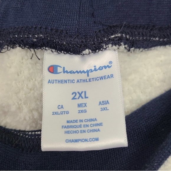 Champion White Shorty Fluffy Drawstring Shorts Size 2XL - Picture 3 of 5